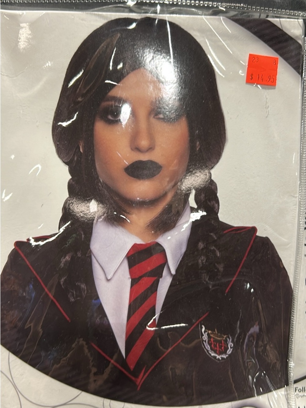 Classic Black Braided Wig for Women – Elegant School-Style Look
